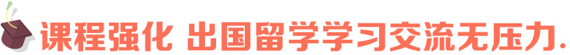 课程强化 出国留学学习交流无压力